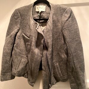 Isabel Marant zippered tweed jacket blazer size 2